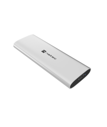 Natec Rhino M.2 NVMe Lite USB-C внешний корпус Gen 2 Steel Arctic Silver