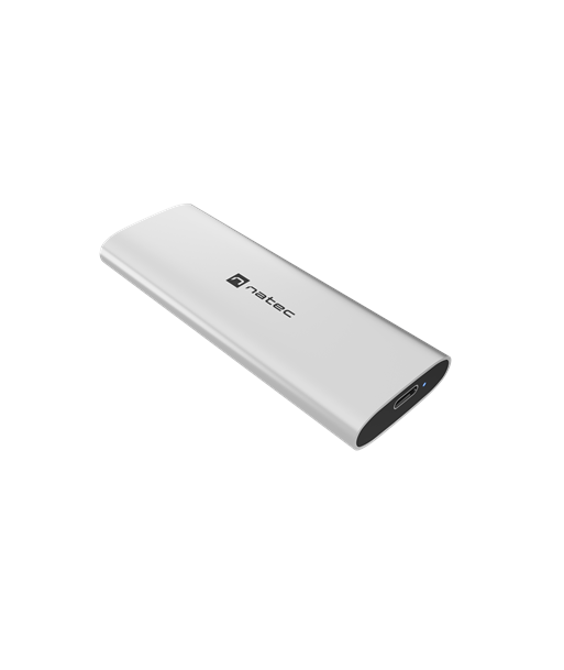 Natec Rhino M.2 NVMe Lite USB-C внешний корпус Gen 2 Steel Arctic Silver