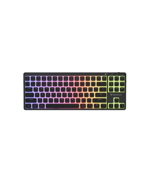 Klaviatuur Genesis Thor 430 TKL, Gaming, Wireless, Bluetooth, US, Linear, Black