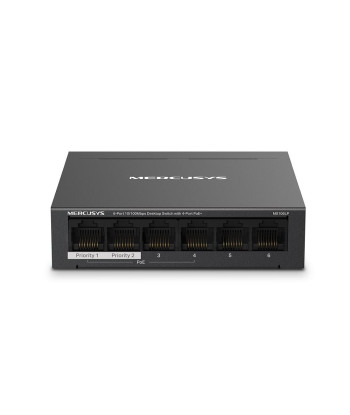 Switch MERCUSYS Desktop/pedestal 6x10Base-T / 100Base-TX PoE+ ports 4 MS106LP