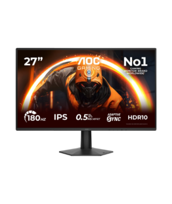 AOC 27G50F, 27", IPS, FHD, 16:9, 144 Hz, 0.5 ms, 1920 x 1080 pixels, 300 cd/m², HDMI ports quantity 1, Black