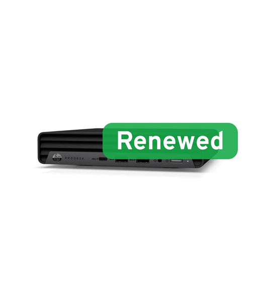 HP Renewed Grade A, ProDesk 400 G6 Desktop Mini, Intel Core i5, i5-10500T, 16 GB, SSD, 256 GB, Intel UHD Graphics 630, Windows