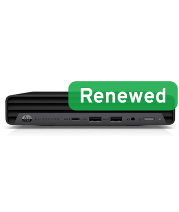 HP Renewed Grade A, EliteDesk 800 G6 Desktop Mini, Intel Core i5, i5-10500T, 8 GB, SSD, 256 GB, Intel UHD Graphics 630