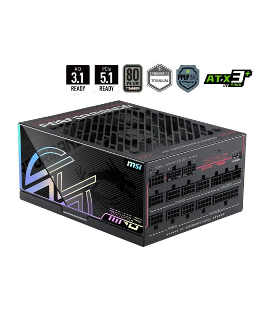 Power Supply MSI MPG Ai1300TS PCIE5 ATX PC 100 - 240 V 1300 W MPGAI1300TSPCIE5