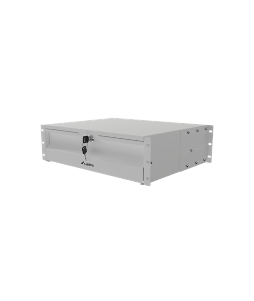 Lanberg 19" Drawer 3U/483x360 mm max load capacity up to 90 kg 4 point assembly, Grey | Lanberg