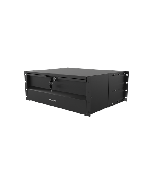 Lanberg 19" Drawer 4U/483x360 mm max load capacity up to 90 kg 4 point assembly, Black | Lanberg