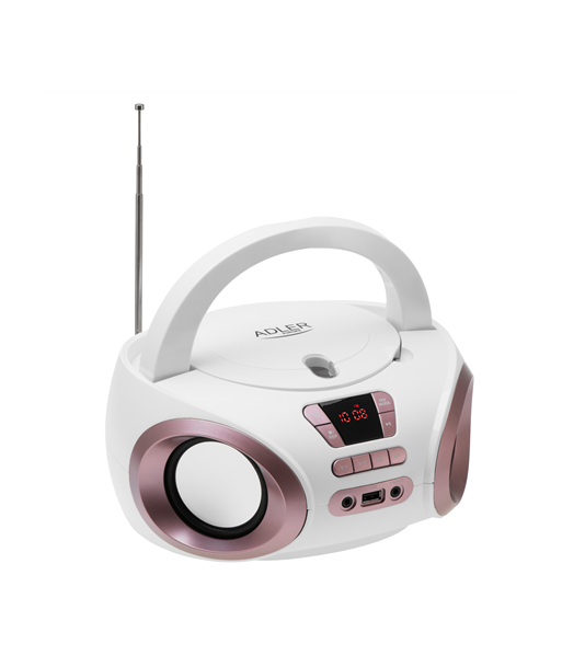 Adler, CD-MP3 Boombox, AD 1181, Speakers, USB connectivity, FM