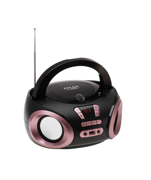 Adler, CD-MP3 Boombox, AD 1181, Speakers, USB connectivity, FM