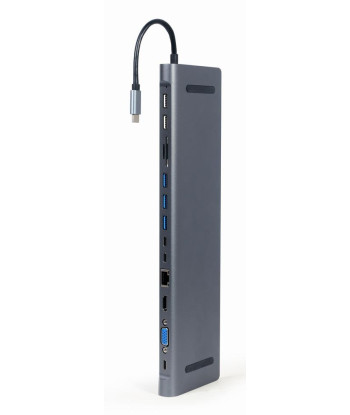 I/O ADAPTER USB-C TO HDMI/USB3/9IN1 A-CM-COMBO9-01 GEMBIRD