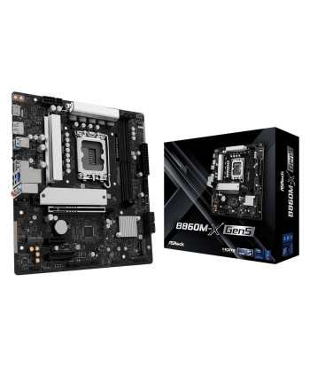 Mainboard ASROCK Intel B860 LGA 1851 (Socket V1) micro ATX RAM DDR5-SDRAM 2xSlots 1xNumber of M.2 (M) slots B860M-XGEN5