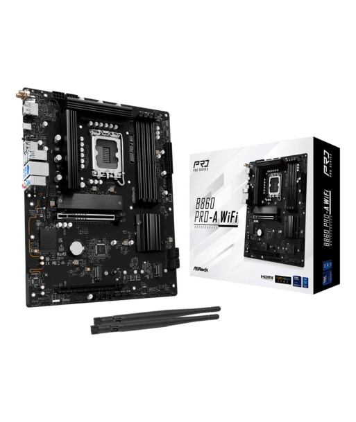Mainboard ASROCK Intel B860 Express LGA1851 ATX Memory DDR5 Memory slots 4 1xPCI-Express 4.0 16x 1xPCI-Express 5.0 16x 1xM.2