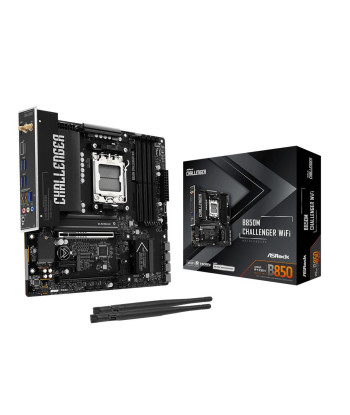 Mainboard ASROCK AMD B850 Socket AM5 micro ATX RAM DDR5-SDRAM 4xSlots Wi-Fi Yes Bluetooth Yes 1xNumber of M.2 (M) slots