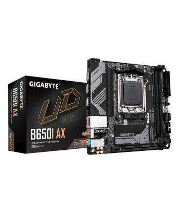 Mainboard GIGABYTE AMD B650 Socket AM5 mini ITX RAM DDR5-SDRAM 2xSlots Wi-Fi Yes Bluetooth Yes 1xNumber of M.2 (M) slots