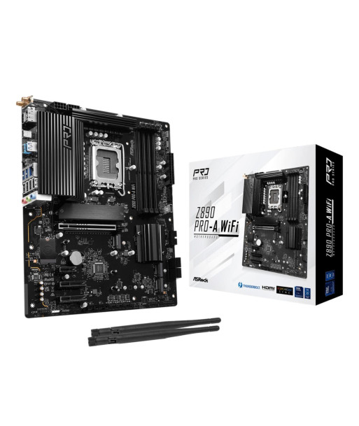 Mainboard ASROCK Intel Z890 LGA1851 ATX Memory DDR5 Memory slots 4 Z890PRO-AWIFI