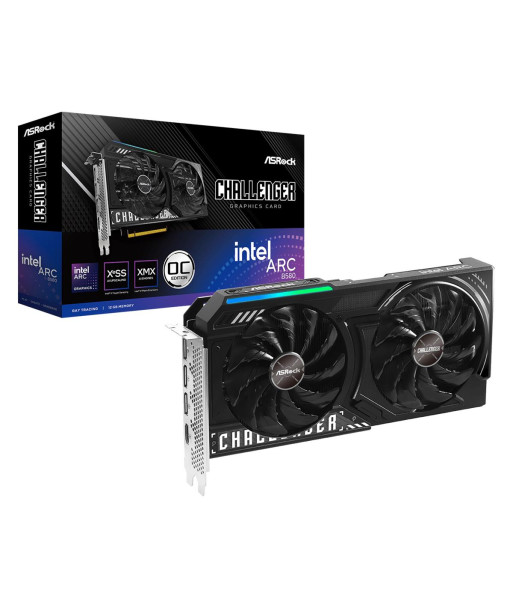 Graphics Card ASROCK Intel Arc A580 12 GB GDDR6 192 bit PCIE 4.0 8x GPU 2740 MHz Dual Slot Fansink 1xHDMI 3xDisplayPort