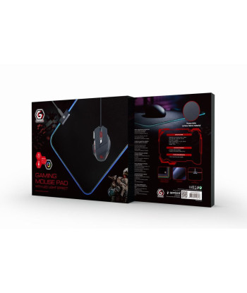 Gembird MP-GAMELED-M Gaming Mouse Pad with LED Lighting, Medium