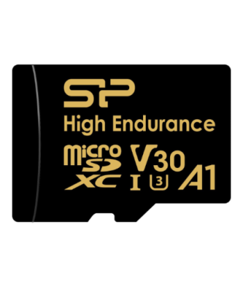 Silicon Power Flash memory card, Golden Series, 64 GB, Flash memory class A1, V30, UHS-I U3, microSDXC