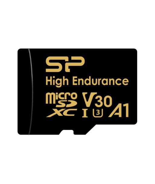 Silicon Power Flash memory card, Golden Series, 64 GB, Flash memory class A1, V30, UHS-I U3, microSDXC