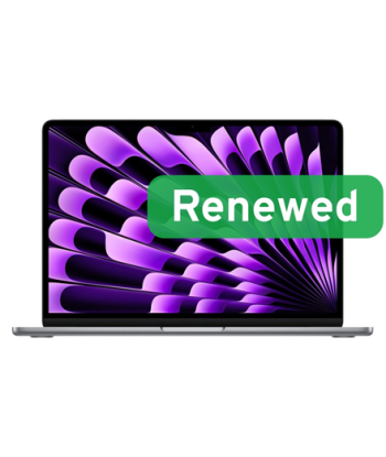 Apple Renewed Grade A, MacBook Air (13-inch, M3, 2024)‎ A3113, 13.3", 8 GB, SSD, 256 GB, Apple M3 8-core CPU, macOS, Keyboard
