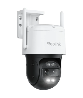 Reolink 4K Wi-Fi 6 Dual-Lens Security Camera, TrackMix Series W760, PTZ, 8 MP, 2.8mm/F1.6, IP65, H.264, H.265, Micro SD, Max