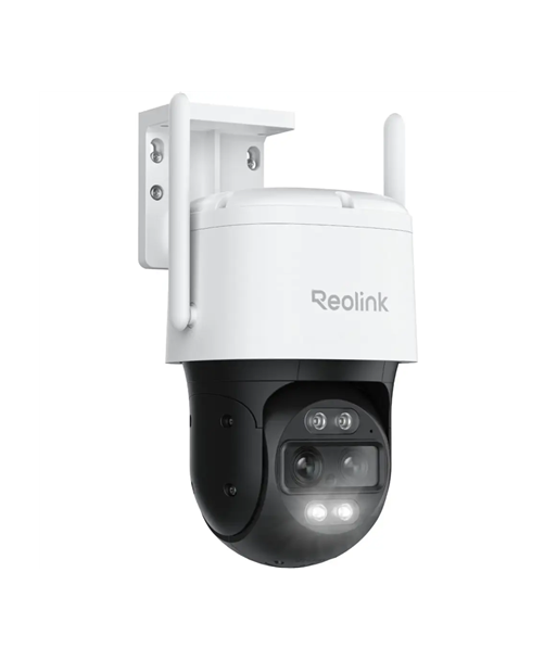 Reolink 4K Wi-Fi 6 Dual-Lens Security Camera, TrackMix Series W760, PTZ, 8 MP, 2.8mm/F1.6, IP65, H.264, H.265, Micro SD, Max