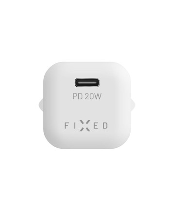 Fixed Mini USB-C Travel Charger Fast charging, White, 20 W