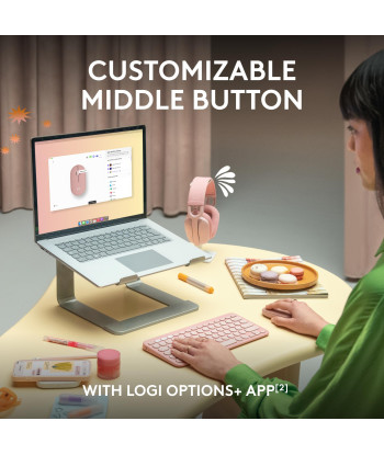 Logitech M350S Pebble Mouse 2 беспроводная оптическая мышь, белая
