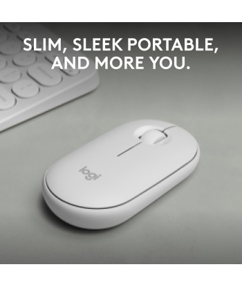 Logitech M350S Pebble Mouse 2 беспроводная оптическая мышь, белая