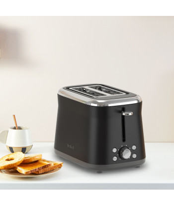Tefal TT7208E0 Retro Collection röster, 850 W, 2-piluline, roostevaba teras, must