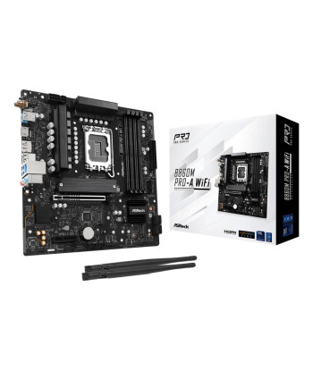 ASRock B860M Pro-A WiFi Micro-ATX Motherboard, Intel B860, LGA1851, DDR5