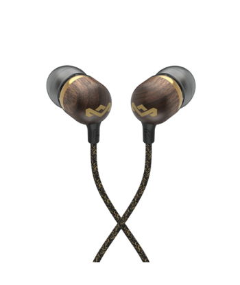 Marley Wired Earbuds, Smile Jamaica, Built-in microphone, USB Type-C, Brass
