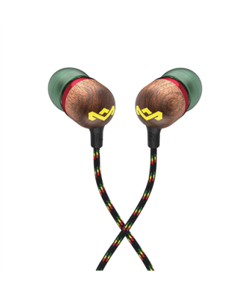 Marley Wired Earbuds, Smile Jamaica, Built-in microphone, USB Type-C, Rasta