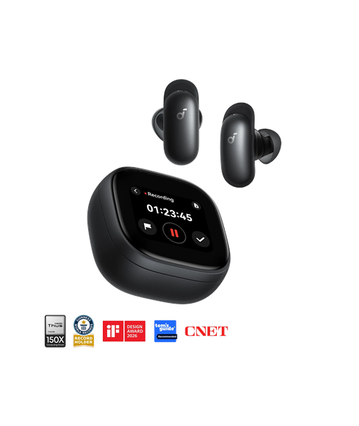 Беспроводные наушники Anker Soundcore, Liberty 5 Pro Max, Bluetooth, In-Ear, Microphone, Black, Noise canceling, Noise