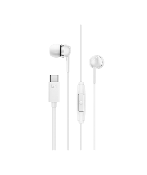 Kõrvaklapid Sennheiser, CX 80U, Wired, In-ear, Microphone, White