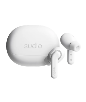 Sudio Earbuds, E4 Pro, Bluetooth, In-ear, Microphone, Cloud White, Noise canceling, Noise reduction, Wireless