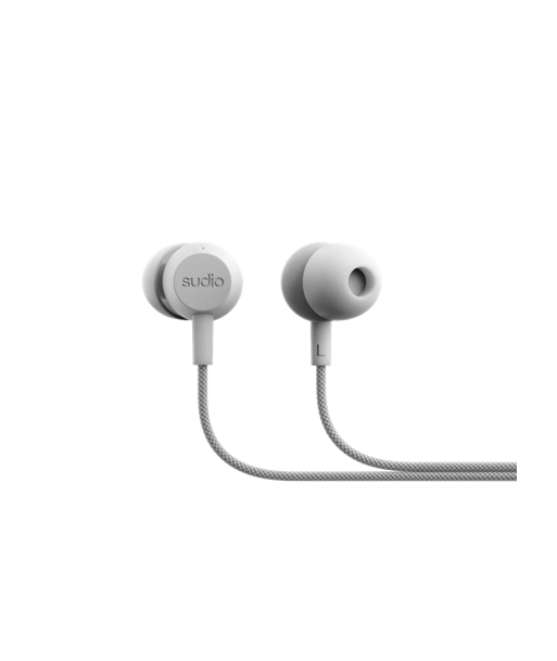 Sudio Earbuds, V3, USB-C, In-ear, Microphone, Grey White