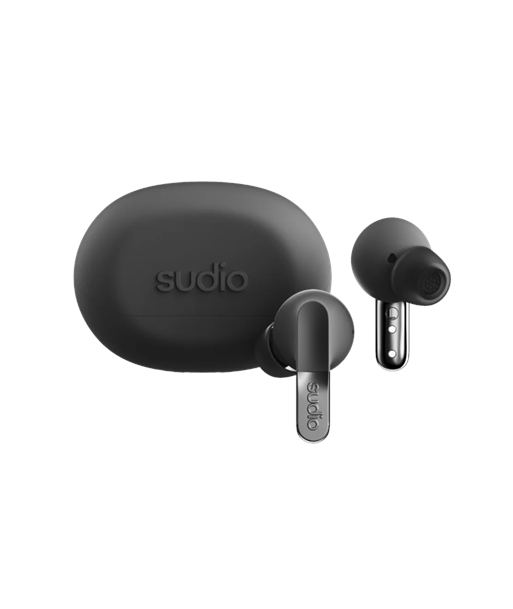 Sudio Earbuds, N3 Pro, Bluetooth, In-ear, Microphone, Titanium Black, Noise canceling, Wireless