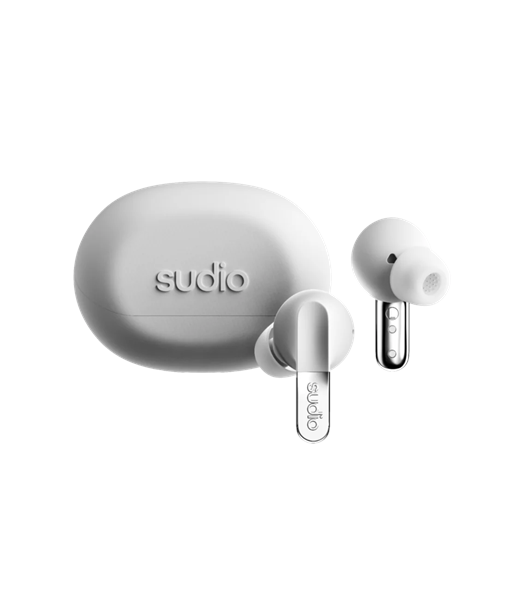 Sudio Earbuds, N3 Pro, Bluetooth, In-ear, Microphone, Chrome White, Noise canceling, Wireless