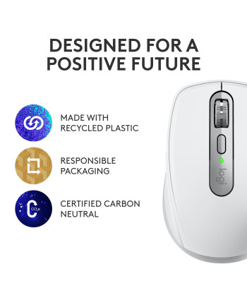 Беспроводная мышь Logitech MX Anywhere 3S, светло-серая, 8000 DPI