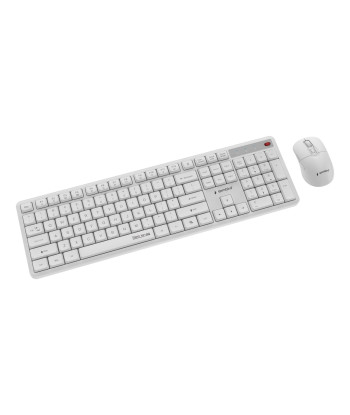 Gembird KBS-WMS-01-W juhtmevaba klaviatuuri ja hiire komplekt, inglise, valge