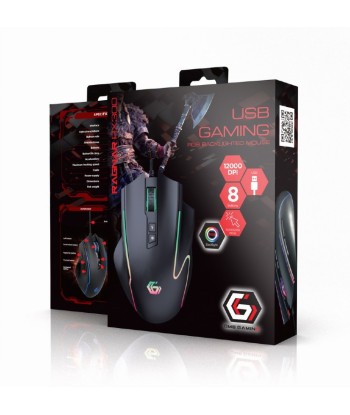 Gembird MUSG-RAGNAR-RX300 USB gaming RGB backlighted mouse, 8 buttons
