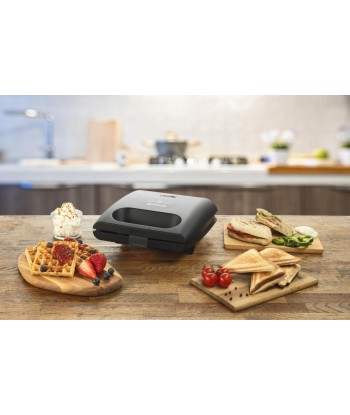 Бутербродница Gorenje SM703GCB 700 W, Number of plates 3, Number of pastry 2, Black