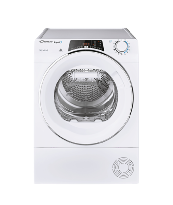 Kuivati Candy, ROE H9A2TCEX-S, Energy efficiency class A++, Front loading, 9 kg, Heat pump, Big Digit, Depth 58.5 cm, Wi-Fi