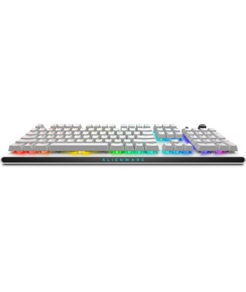 Dell Alienware Tri-Mode AW920K Wireless Gaming Keyboard, RGB LED light, US, Wireless, Lunar Light, Bluetooth, Numeric keypad