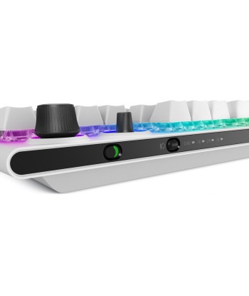 Dell Alienware Tri-Mode AW920K Wireless Gaming Keyboard, RGB LED light, US, Wireless, Lunar Light, Bluetooth, Numeric keypad
