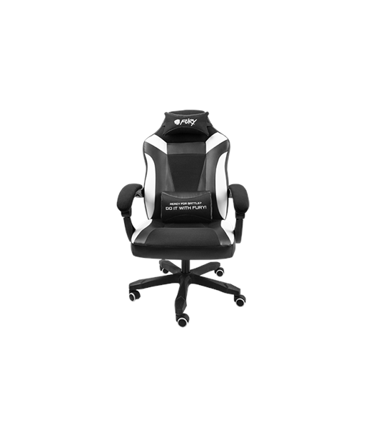 Fury Avenger M+ Gaming Chair - Black/White