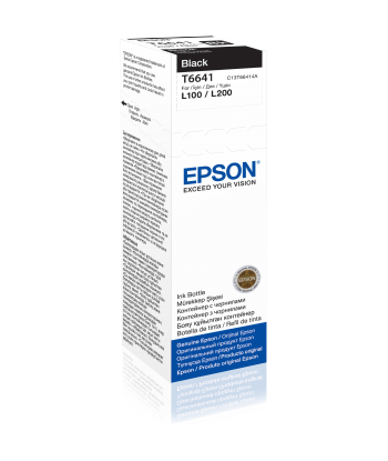 Epson T6641 Black Ink Bottle (70ml)