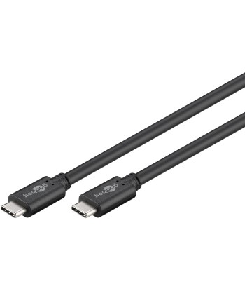 Кабель Goobay USB-C - USB-C, USB 3.2 Gen 1, 0.5м - Быстрая передача данных и зарядка!