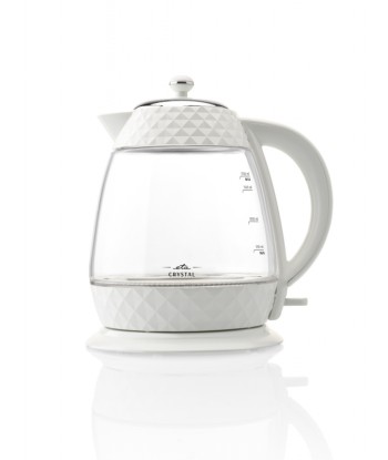 ETA Crystal Kettle ETA315490010 Electric, 2200 W, 1.7 L, Glass, 360° rotational base, Glass/White