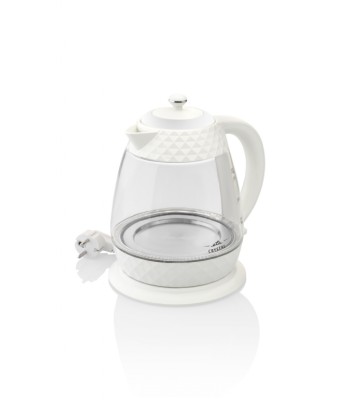 ETA Crystal Kettle ETA315490010 Electric, 2200 W, 1.7 L, Glass, 360° rotational base, Glass/White